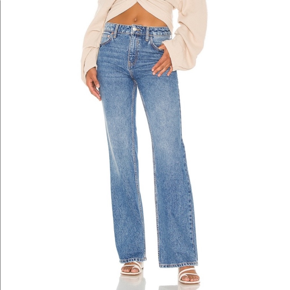 We The Free Laurel Canyon Flare in Wilson Blue Sz 31